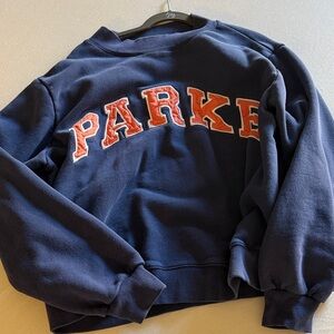Parke sweatshirt-orange and navy